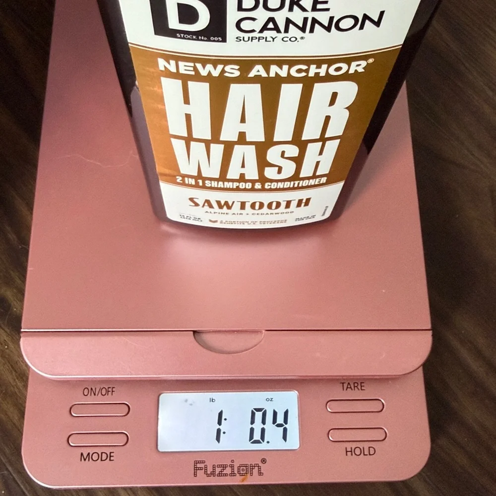 NEW Men’s Duke Cannon News Anchor Hair Wash Sawtooth 14 fl oz Made in the USA